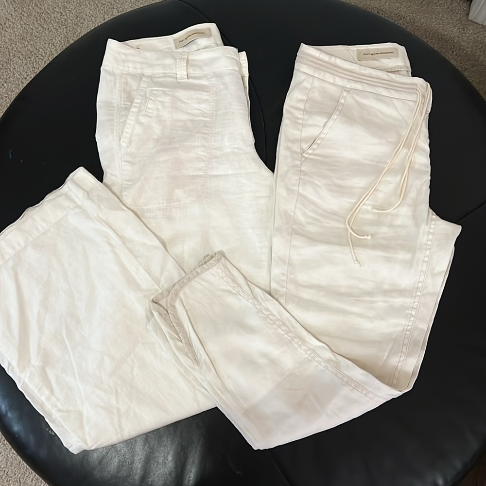 Pilcro and the Letter Press Cream Pants BUNDLE
